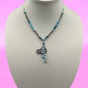 Artisan Nature Larimar Beaded Necklace